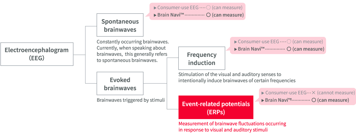 Image of spontaneous brainwaves and evoked brainwaves