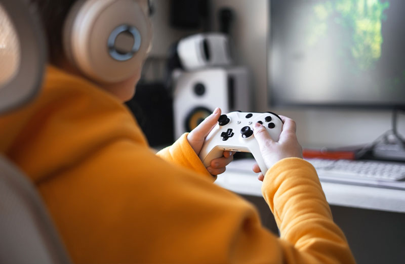 Image of a person playing a game