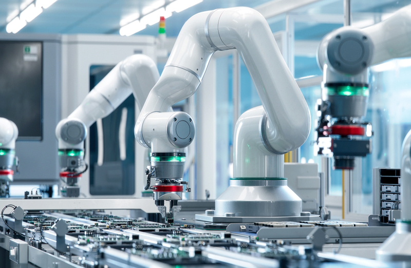 image of working robots